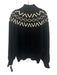 Varley Size Large Black & Cream Viscose Blend Knit Balloon Sleeve Sweater Black & Cream / Large