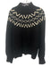 Varley Size Large Black & Cream Viscose Blend Knit Balloon Sleeve Sweater Black & Cream / Large