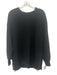 Varley Size M Black Cotton Blend Ribbed Side Zips Sweatshirt Over Size Sweater Black / M