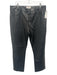 Agolde Size 34 Black Faux Leather High Rise Zip & Button 5 Pocket Straight Pants Black / 34