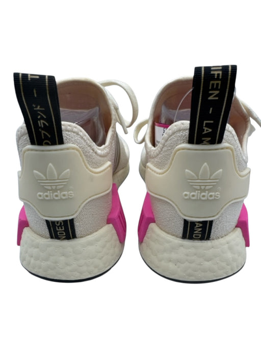 Adidas Shoe Size 8.5 Beige & Pink Synthetic Lace Up Knit Athletic Sneakers Beige & Pink / 8.5