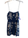 Lovers + Friends Size Small Navy & white Cotton Blend Back Zip Embroidered Dress Navy & white / Small