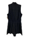 Athleta Size 8 Black Polyester Blend Zip Up Elastic Waist Sleeveless Romper Black / 8