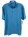 Peter Millar Size M Blue Synthetic Abstract Athletic Polo Men's Short Sleeve Blue / M
