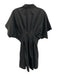 Exquise Size S Black Polyester Blend Collar Neck Waist Pleats Short Sleeve Dress Black / S