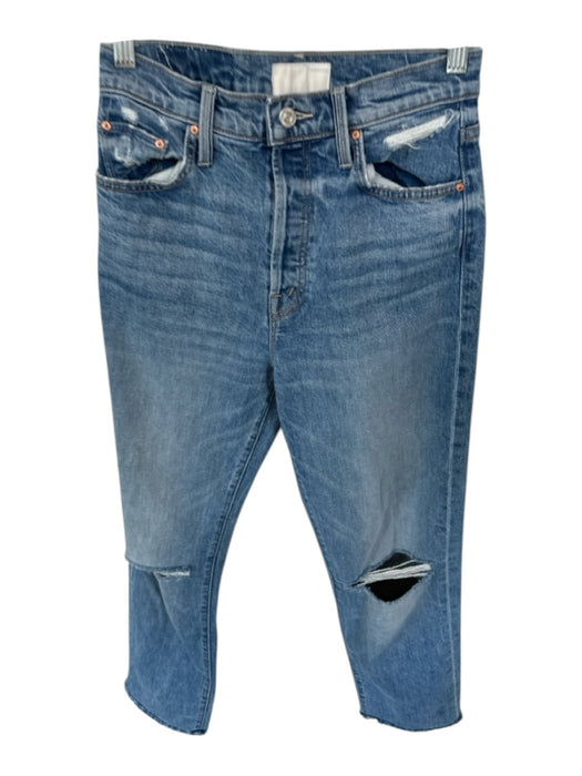 Mother Superior Size 25 Med Light Wash Cotton Blend High Waist Button Fly Jeans Med Light Wash / 25
