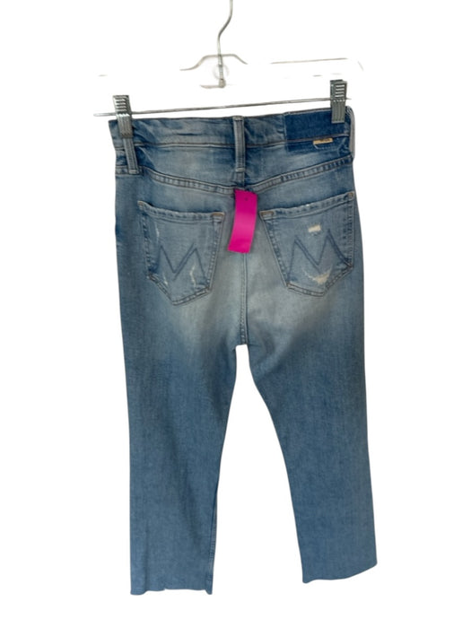 Mother Superior Size 25 Light Wash Cotton Blend High Waist Straight Leg Jeans Light Wash / 25