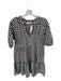 BB Dakota Size XS Cream & Black Polyester Blend Short Balloon Sleeve Dress Cream & Black / XS