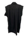 Elan Size M Black Lyocell blend Sleeveless Zip Front Utility Pockets Dress Black / M