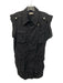 Elan Size M Black Lyocell blend Sleeveless Zip Front Utility Pockets Dress Black / M