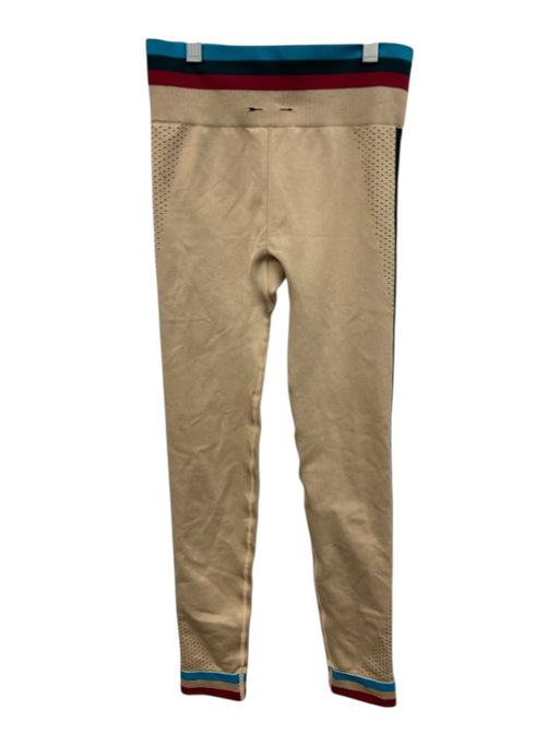 The Upside Size 6 Beige, Blue & Red Polyester Blend Elastic Waistband Leggings Beige, Blue & Red / 6