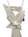 Farm Rio Size XXS Cream White Linen Blend Cutout Design Spaghetti Strap Dress Cream White / XXS