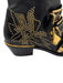 Chloe Shoe Size 38.5 Black & Gold Tone Leather Upper Studded Side Zip Booties Black & Gold Tone / 38.5