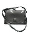 Carmen Sol Gray PVC Jelly Flap Rockstud Accent Shimmer Bag Gray