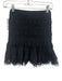 Charo Ruiz Ibiza Size M Black Cotton Blend Elastic Waist Gathered Mini Skirt Black / M