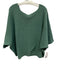 Sadie & Sage Size S Green Polyester Knit Boat Neck 1/2 Dolman Sleeve Sweater Green / S
