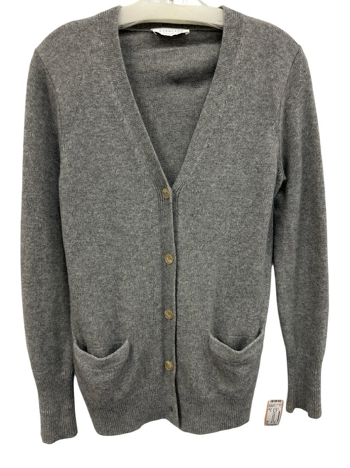 Everlane Size M Gray Cashmere Heathered Knit Button Front Cardigan Sweater Gray / M