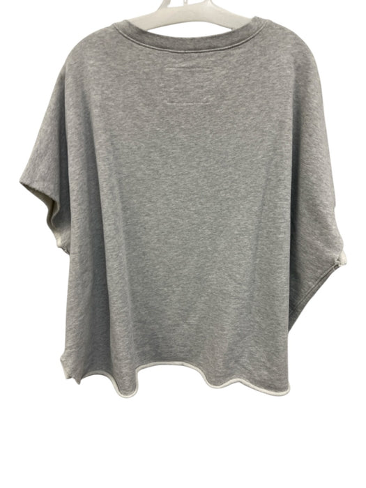 Frank & Eileen Size One Size Light Gray Cotton Heathered Dolman Cap Sleeve Top Light Gray / One Size