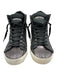 Philippe Model Shoe Size 38 Black & Gunmetal textile upper Sequined Sneakers Black & Gunmetal / 38