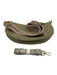 Urban Originals Taupe Gray PU Leather Zip Top Woven Strap Adjustable Strap Bag Taupe Gray