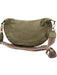 Urban Originals Taupe Gray PU Leather Zip Top Woven Strap Adjustable Strap Bag Taupe Gray