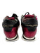 Philippe Model Shoe Size 38 Black & Red Textile & Leather Upper Low Top Sneakers Black & Red / 38