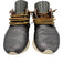 Esse Ut Esse Shoe Size 38 Gunmetal & Brown Leather Upper Metallic Sneakers Gunmetal & Brown / 38