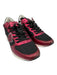 Philippe Model Shoe Size 38 Black & Red Textile & Leather Upper Low Top Sneakers Black & Red / 38