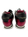 Philippe Model Shoe Size 38 Black & Red Textile & Leather Upper Low Top Sneakers Black & Red / 38