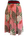 Gucci Size 40 Pink, Green & Multi Print Silk Botanical Pleated Knee length Skirt Pink, Green & Multi Print / 40