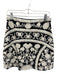 Lauren Ralph Lauren Size 4 Black & White Cotton Blend Mesh Overlay Mini Skirt Black & White / 4