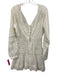 Veronica Beard Size Est S White Cotton Pintuck Pleats Long Balloon Sleeve Dress White / Est S