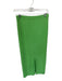 Zara Size L Lime Elastic Waist Ribbed Slit Midi Skirt Lime / L