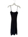 Solid & Striped Size M Black Cotton Spaghetti Strap Circle Cut Out Maxi Dress Black / M