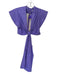 A.L.C. Size 6 Purple Vegan Leather Cap Sleeve Cut Outs Twist Back Zip Dress Purple / 6