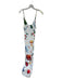 Damson Madder Size 10 White & Multi Viscose Beaded Straps Fruit Maxi Dress White & Multi / 10