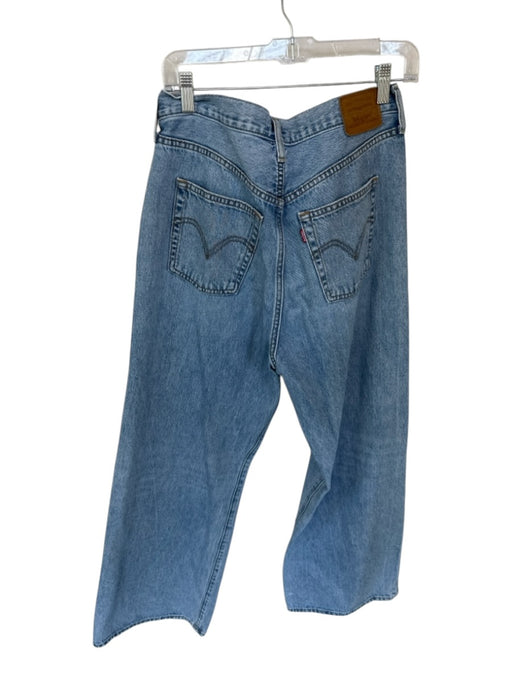 Levi's Size 31 Light Wash Cotton High Waist Wide Leg Jeans Light Wash / 31
