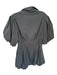Jonathan Simkhai Size 8 Black Cotton Blend Short Balloon Sleeve Collar Dress Black / 8