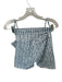 Z Supply Size M Teal & Cream Polyester Blend High Waist Houndstooth Short Set Teal & Cream / M
