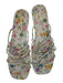 Maeve Shoe Size 10 Gray & multi Leather Botanical Strapy Square Toe Sandals Gray & multi / 10