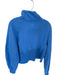Lululemon Size M/L Cornflower Blue Cotton Blend Half Zip Cropped Athletic Jacket Cornflower Blue / M/L