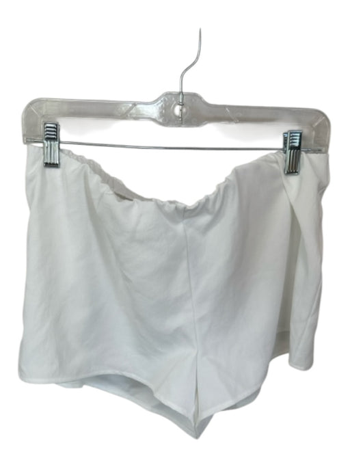 Kookai Size Est M White Polyester Elastic Waist Shorts White / Est M