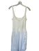 Zara Size M White Cotton Blend Sleeveless Side Zip Drop Waist Bubble Hem Dress White / M