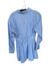 Steve Madden Size M Blue & White Polyester & Cotton Long Sleeve Pinstripe Dress Blue & White / M