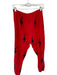 Aviator Nation Size XL Red & Black Cotton Elastic Waist Lightning Bolt Pants Red & Black / XL