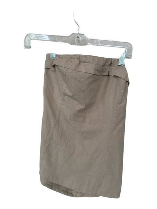 Free People Size M Taupe Cotton Strapless Open Back Top Taupe / M