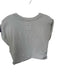 FP Movement Size M Gray Cotton Blend Cap Sleeve Cropped Athletic Top Gray / M
