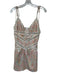 For Love & Lemons Size L Pink & Green Polyester Blend Spaghetti Strap Dress Pink & Green / L