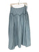 Mare Mare Size M Light Blue Cotton Side Zip Ruffles Maxi Skirt Light Blue / M