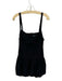 Zara Size L Black Viscose Sleeveless Keyhole Front Bubble Hem Dress Black / L